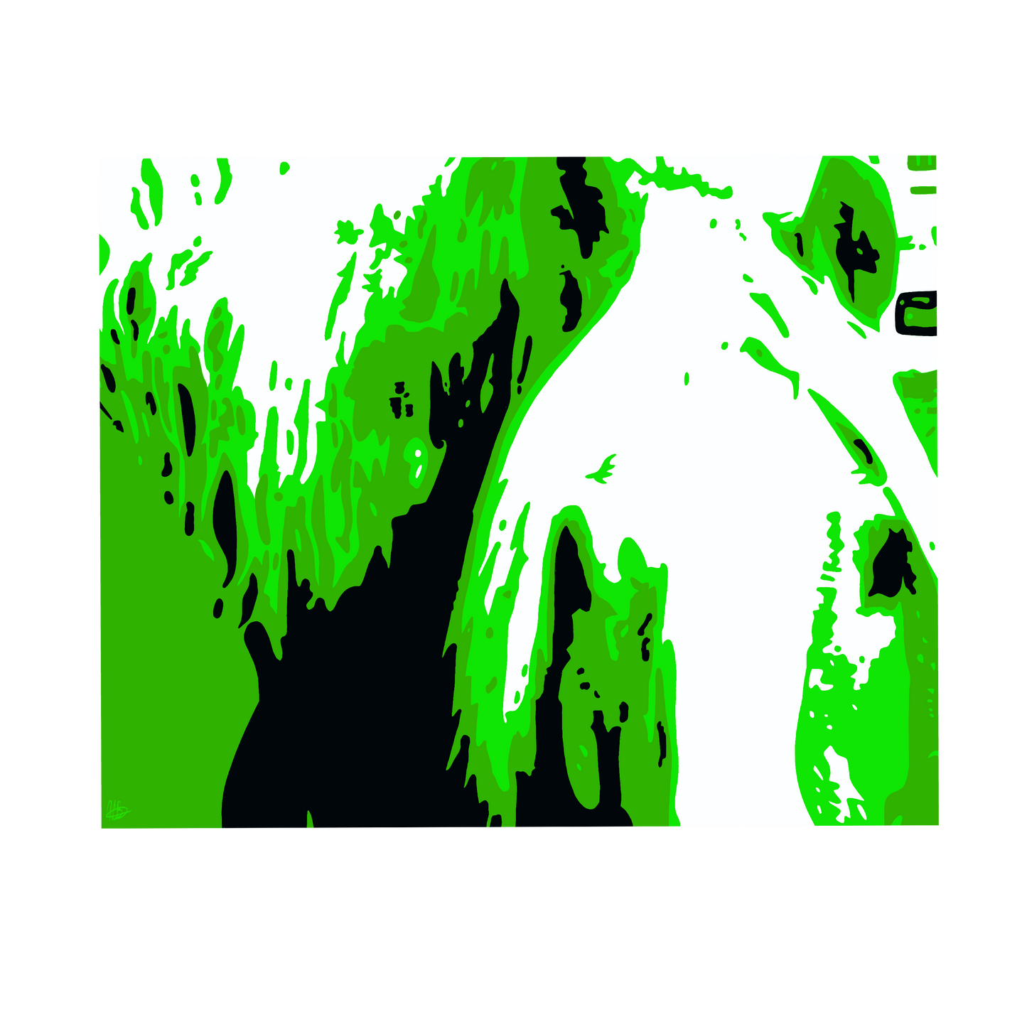 Custom 3 Color Pop Art Drawing