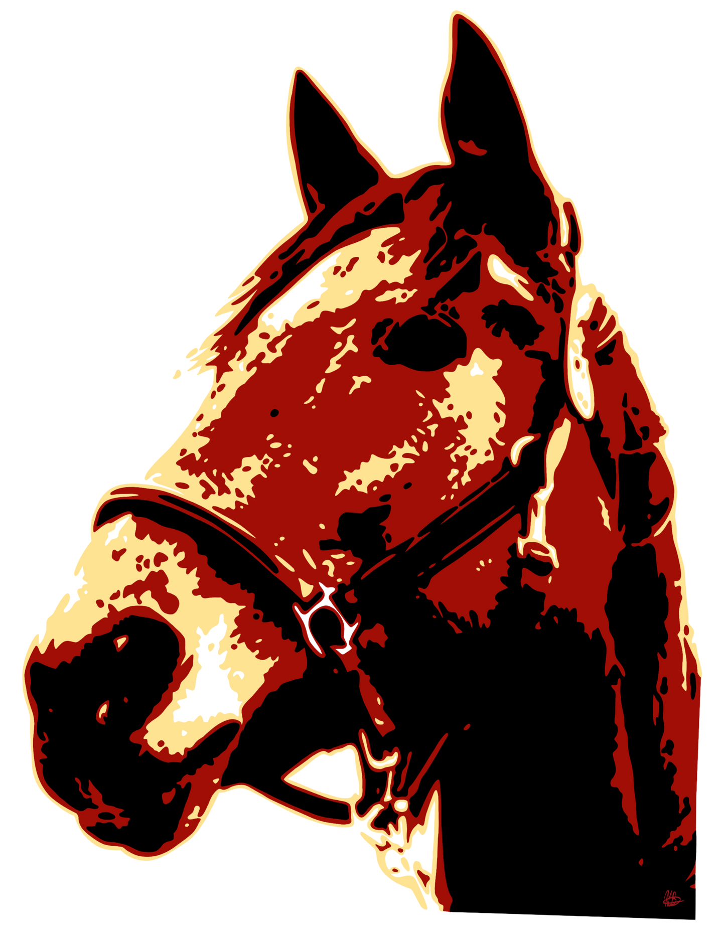 Custom 3 Color Pop Art Drawing
