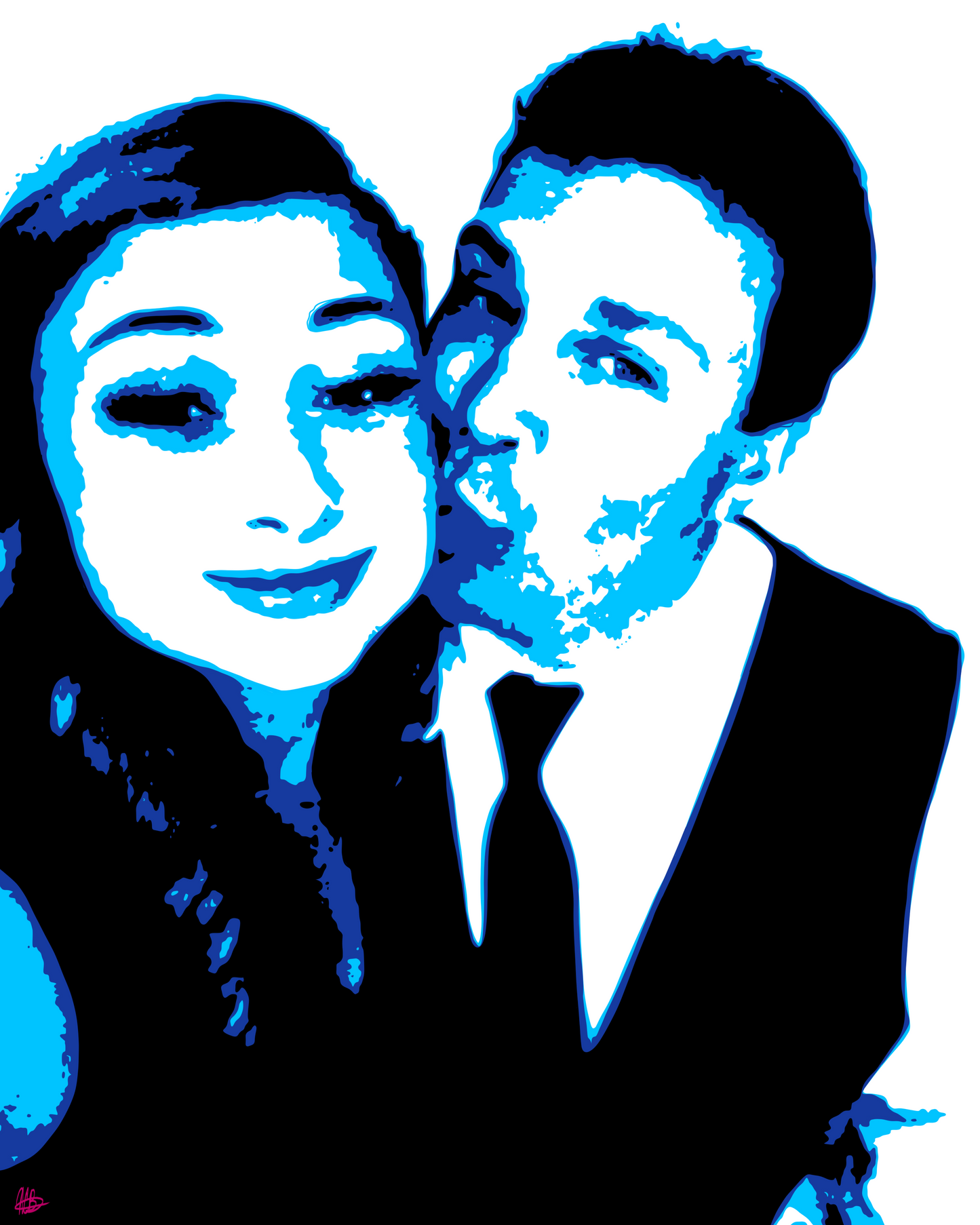 Custom 3 Color Pop Art Drawing