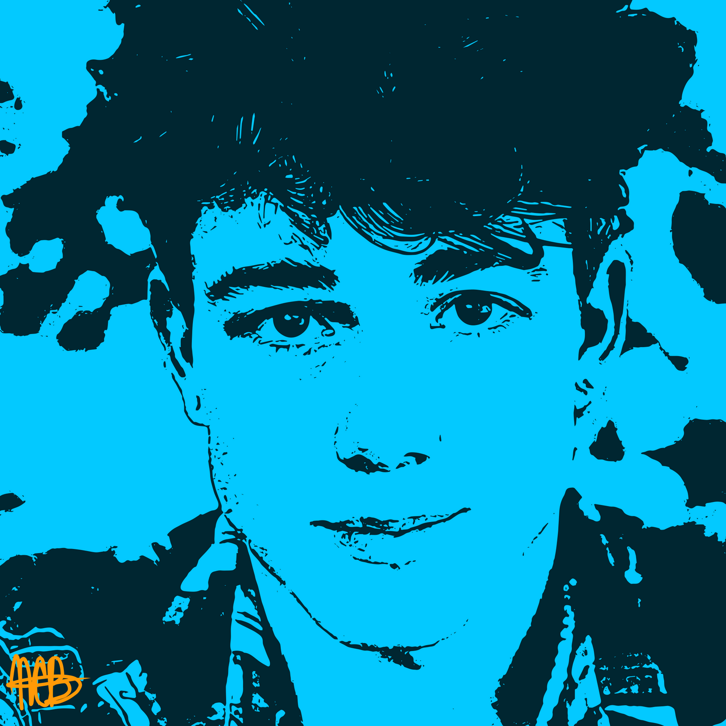 Custom 1 Color Pop Art Style Drawing