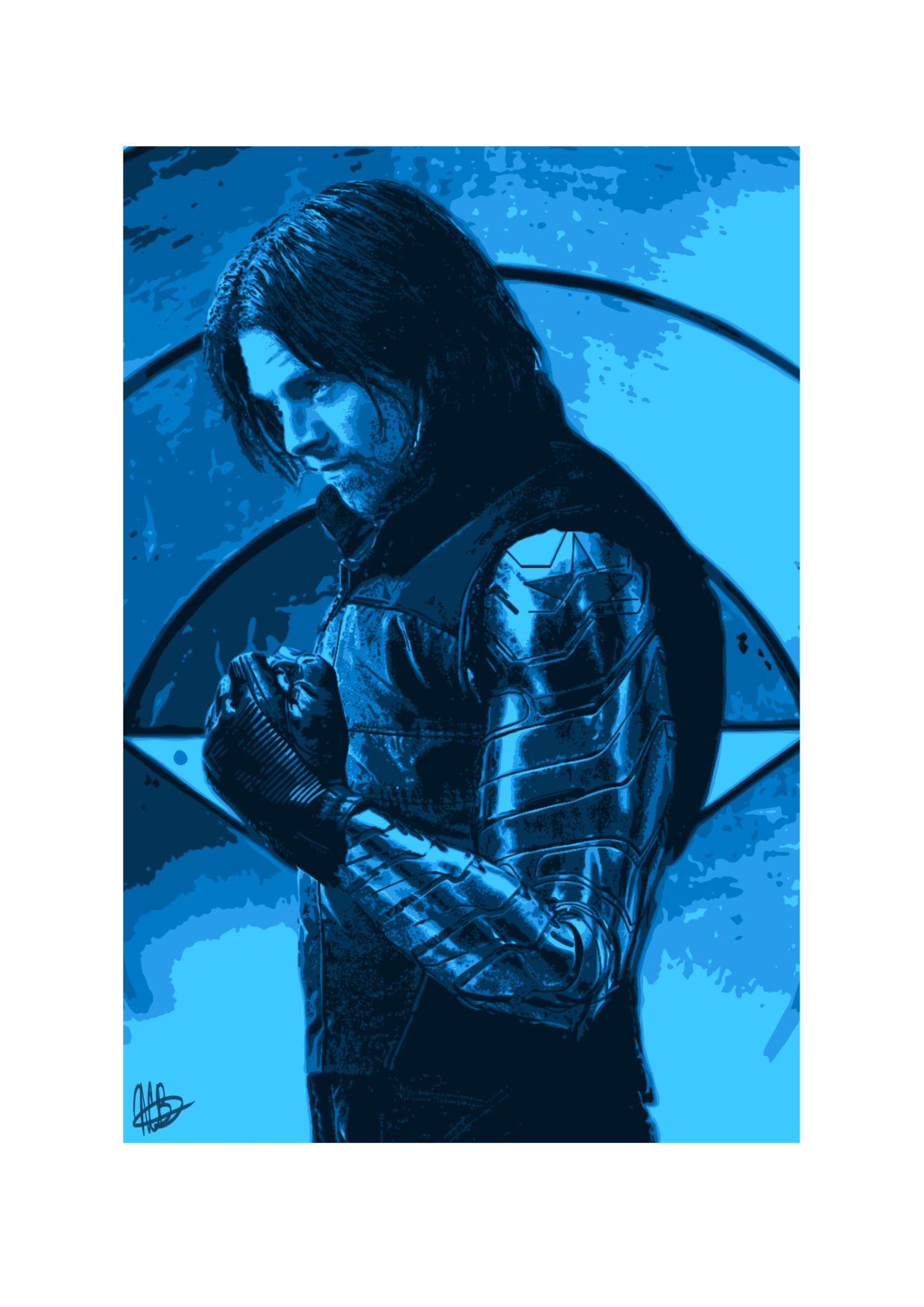 Custom 5+ Color Pop Art Drawing