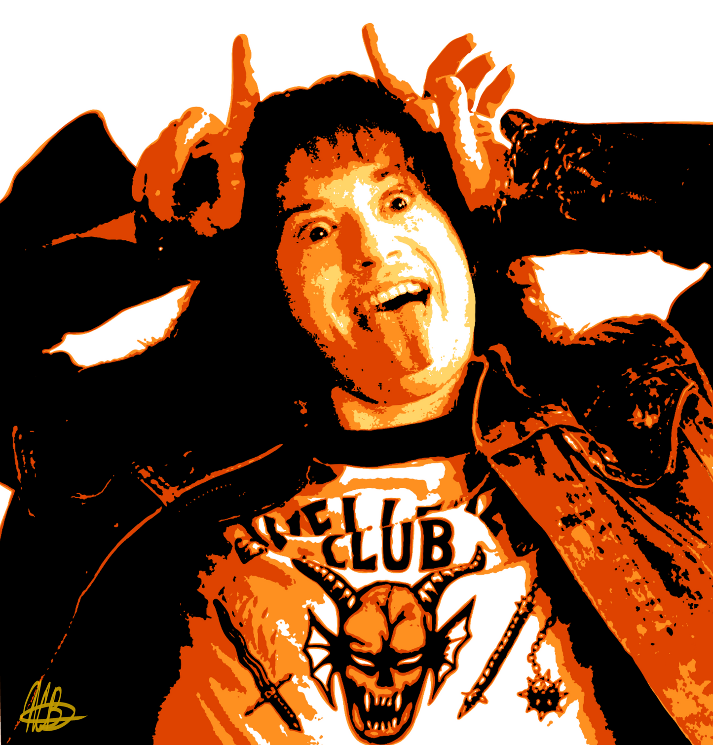 Custom 4 Color Pop Art Drawing