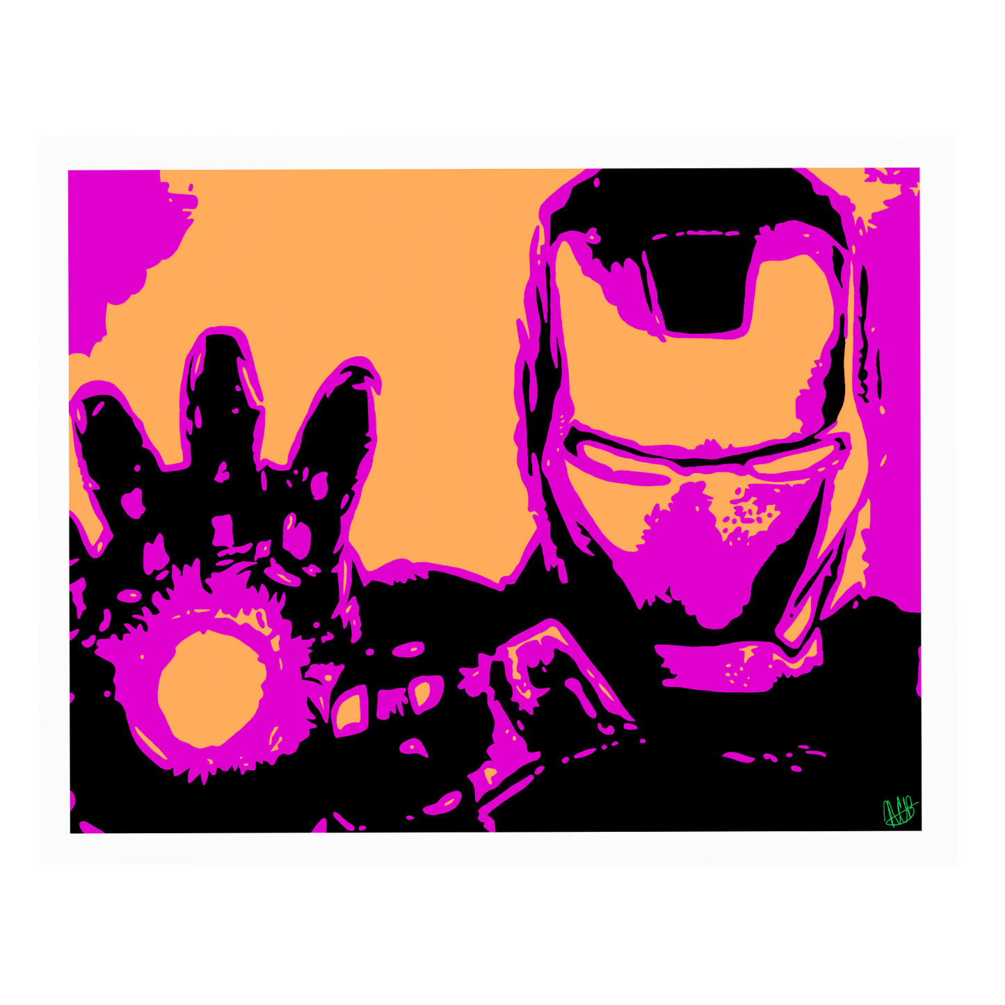 Custom 2 Color Pop Art Drawing