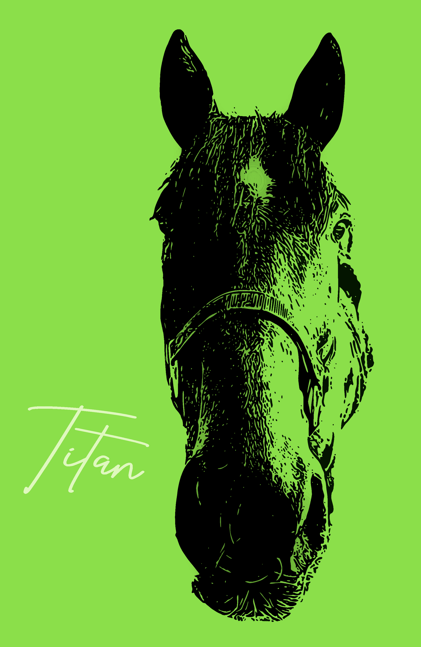 Custom 1 Color Pop Art Style Drawing