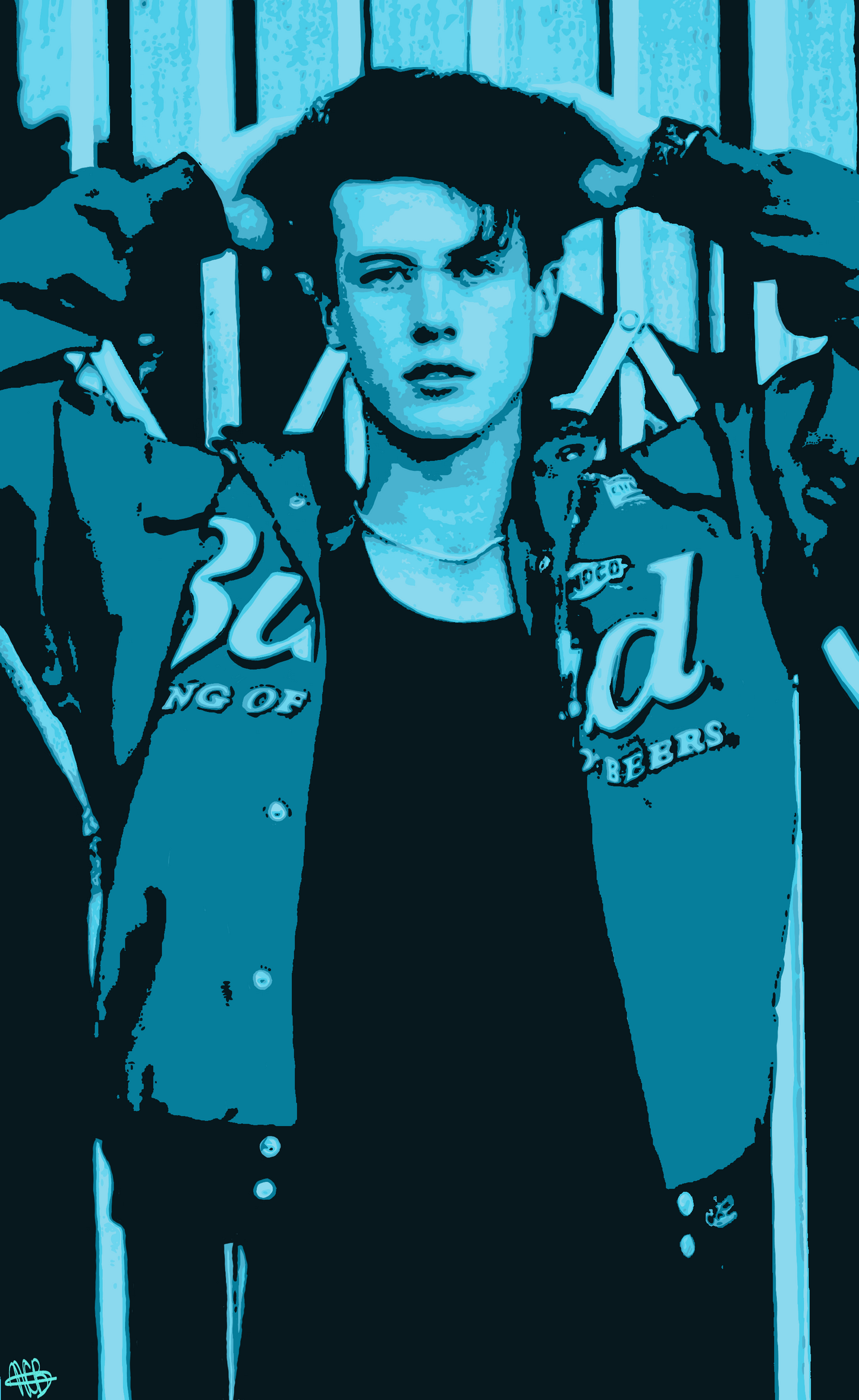 Custom 5+ Color Pop Art Drawing