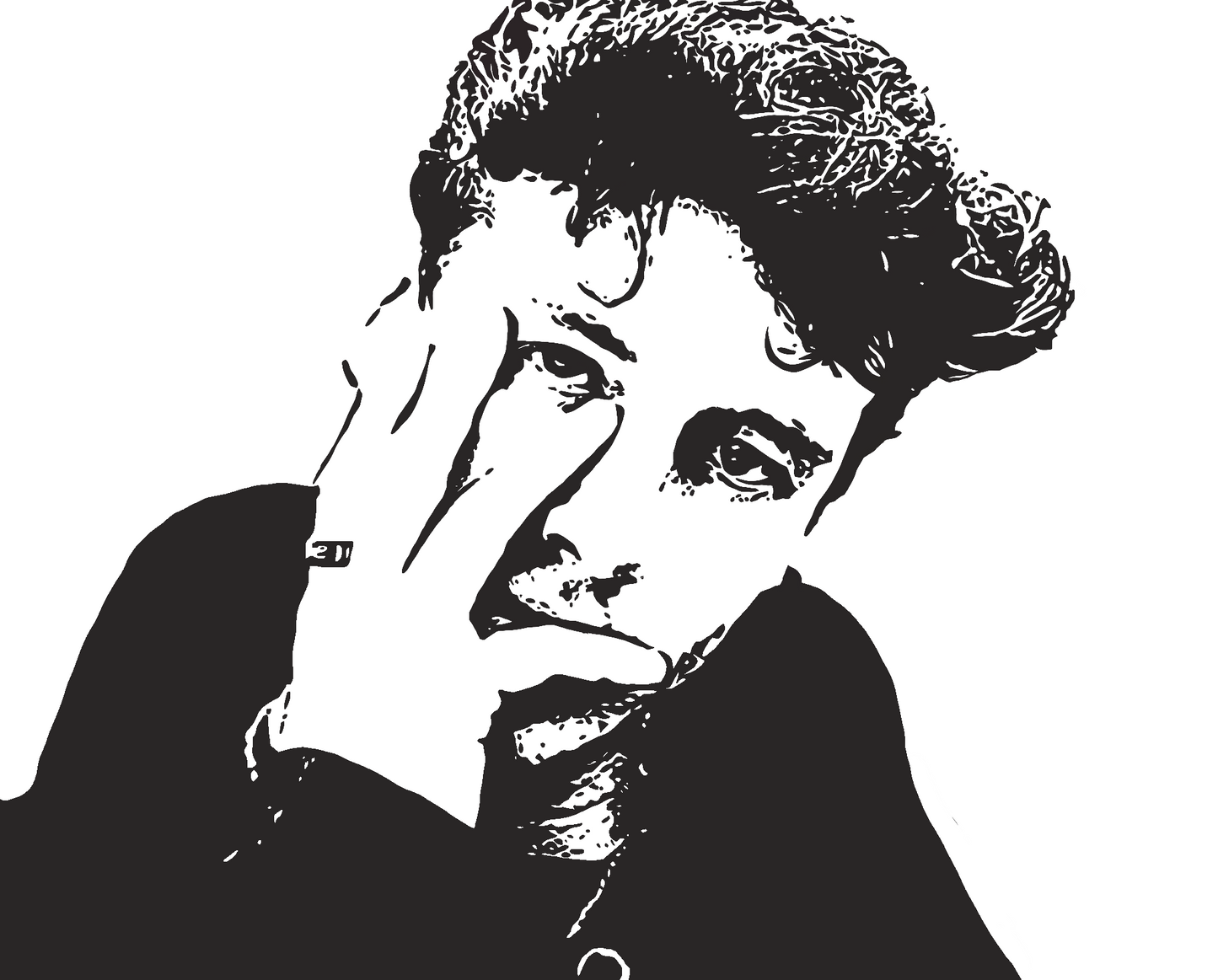 Custom 1 Color Pop Art Style Drawing