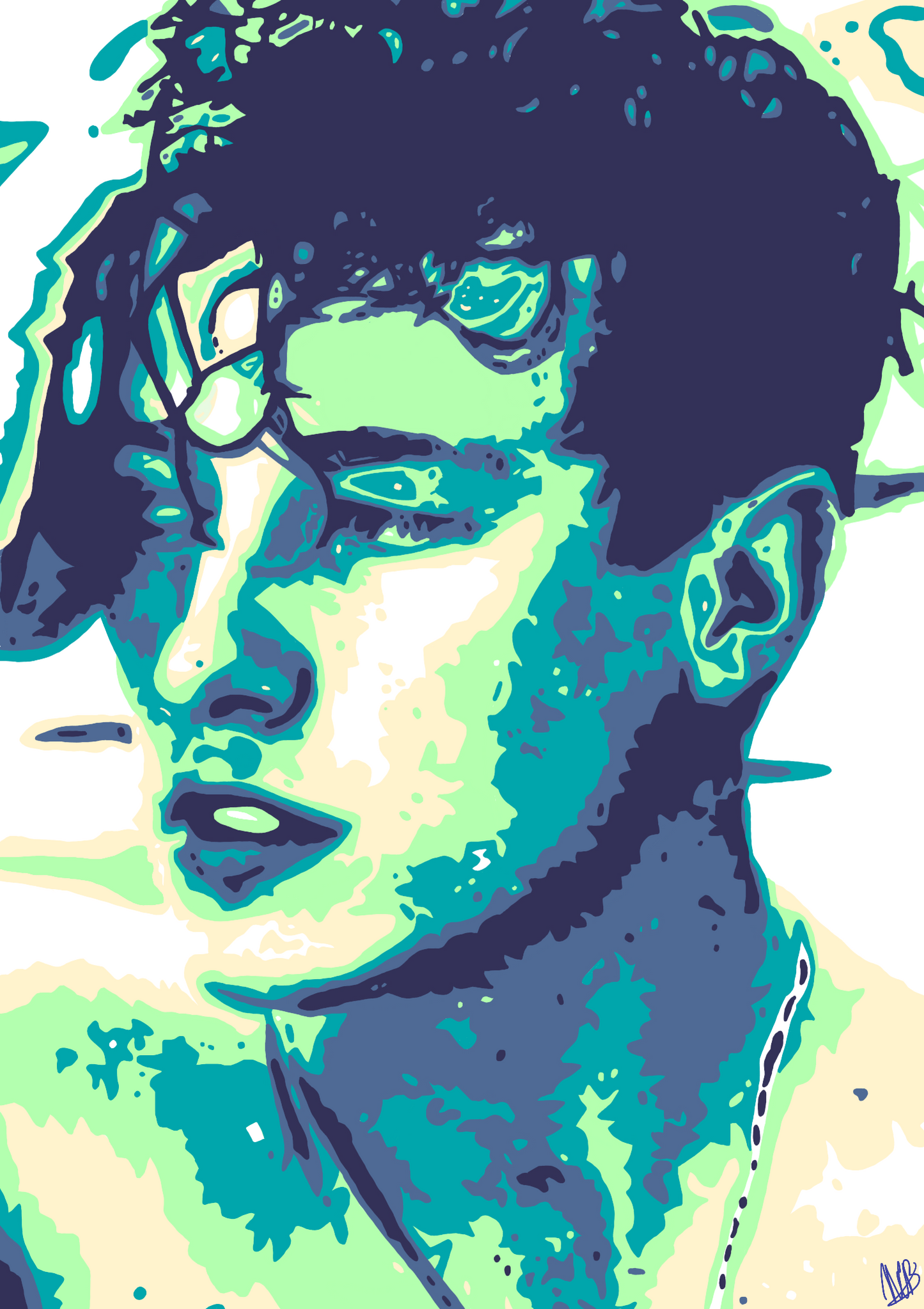 Custom 5+ Color Pop Art Drawing