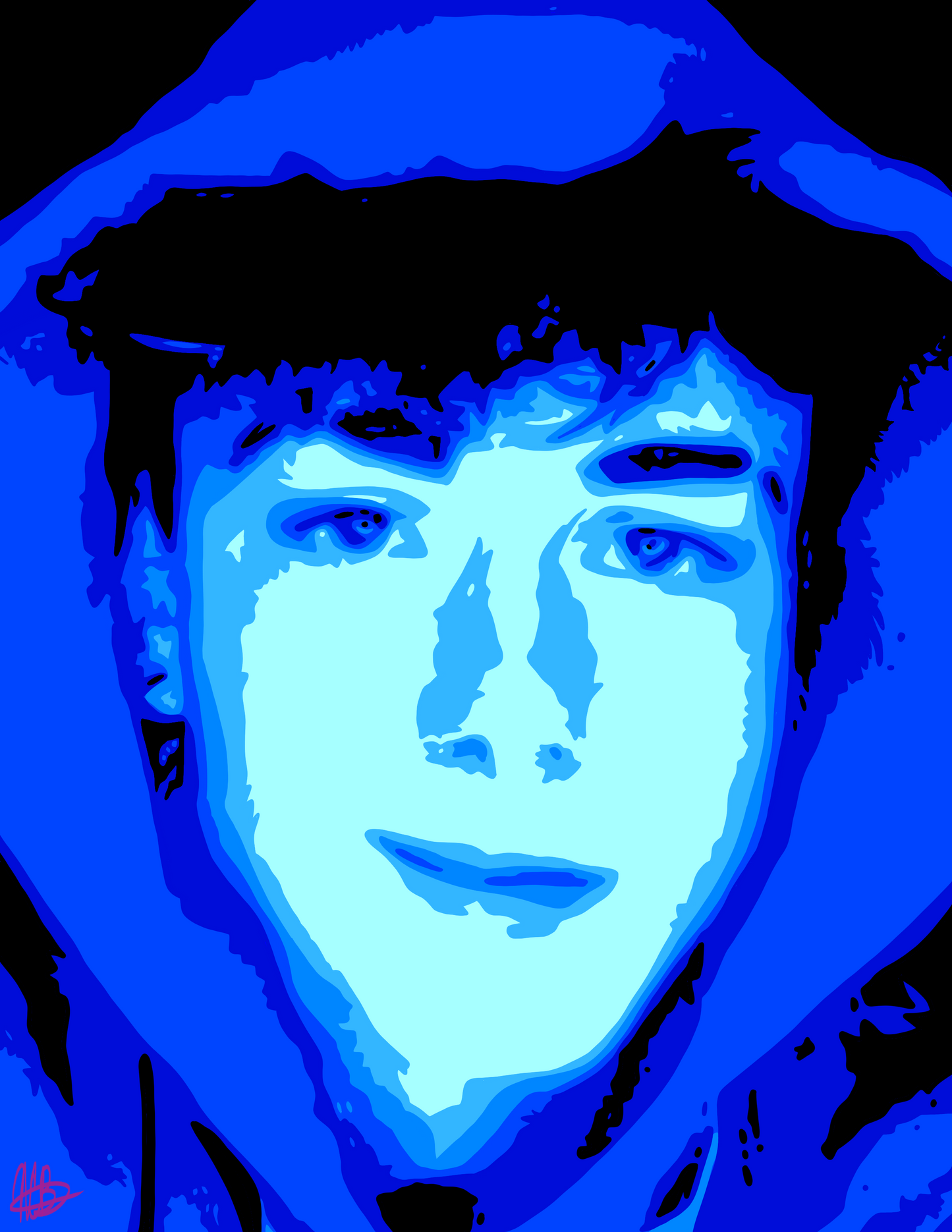 Custom 5+ Color Pop Art Drawing
