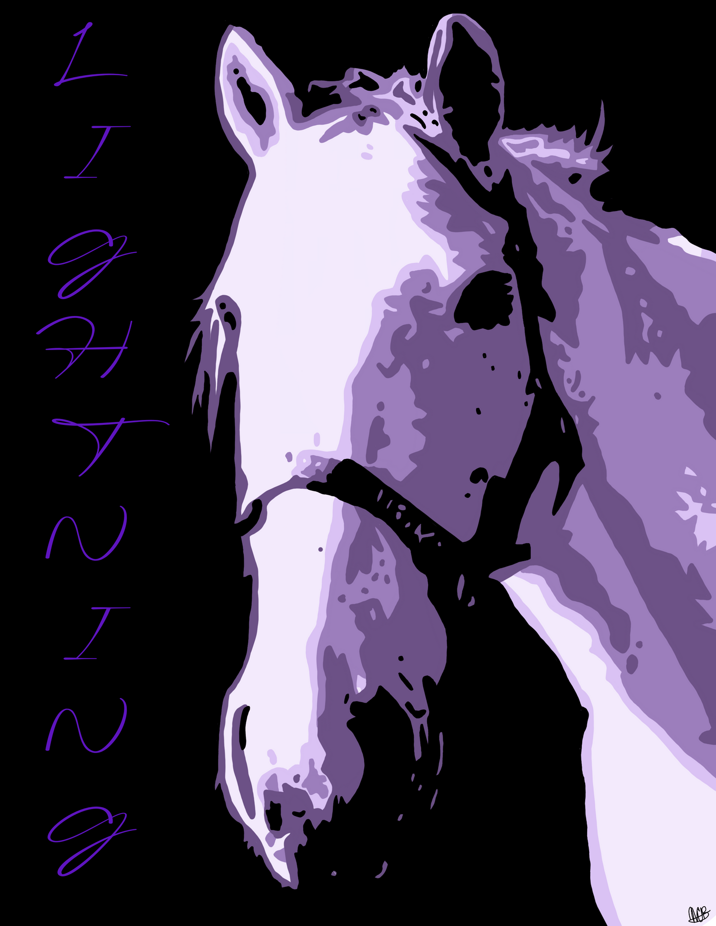 Custom 4 Color Pop Art Drawing