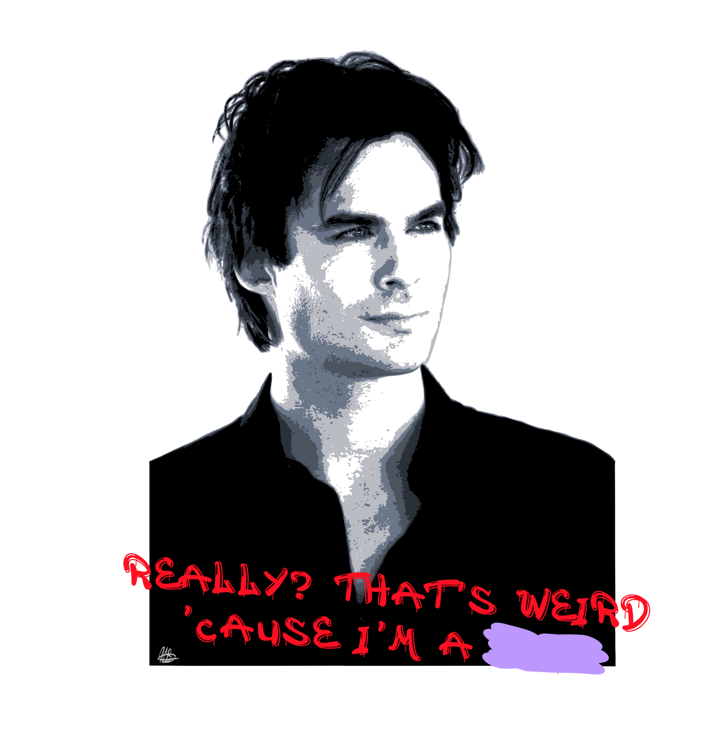 Custom 5+ Color Pop Art Drawing