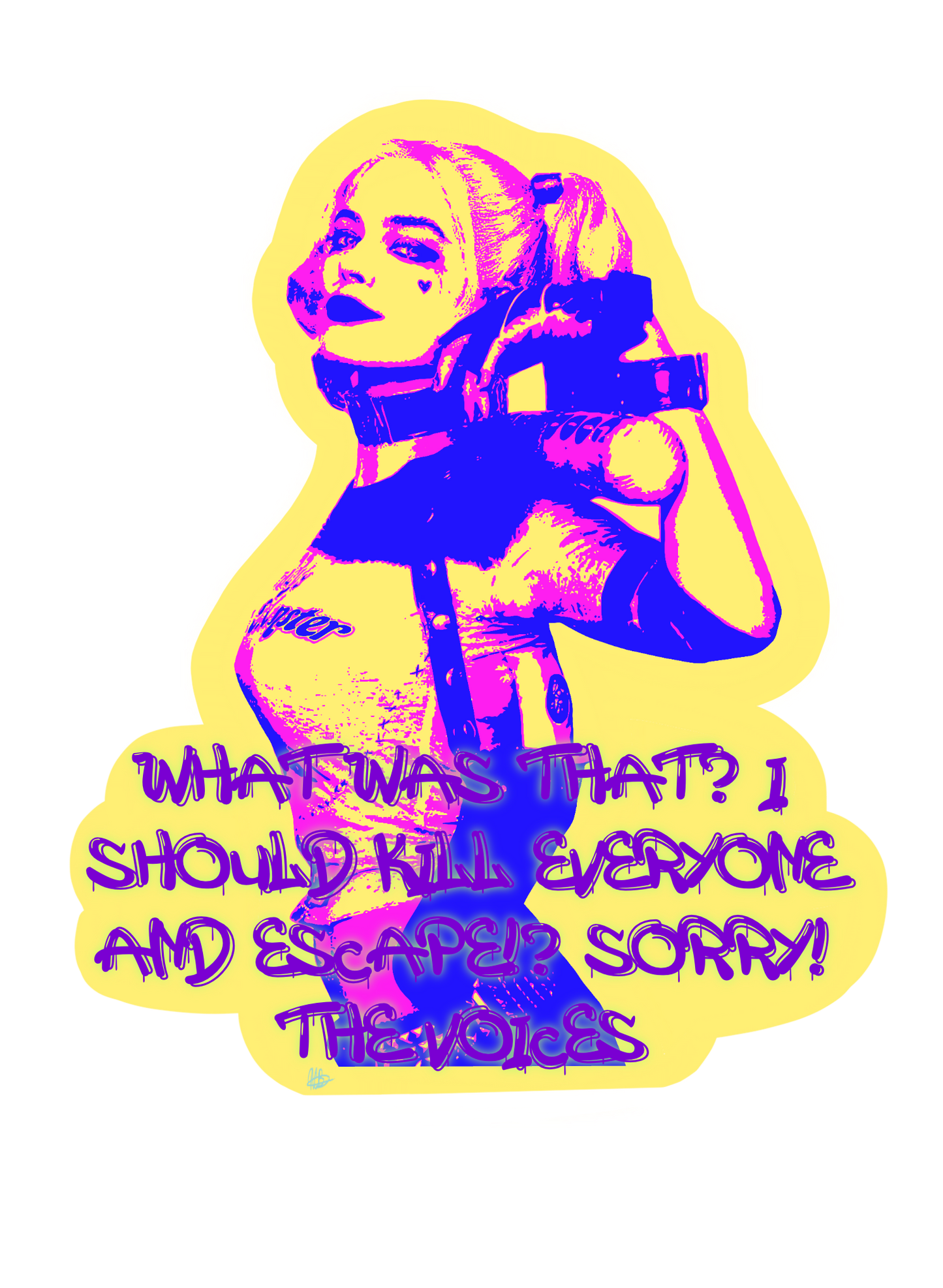Custom 2 Color Pop Art Drawing