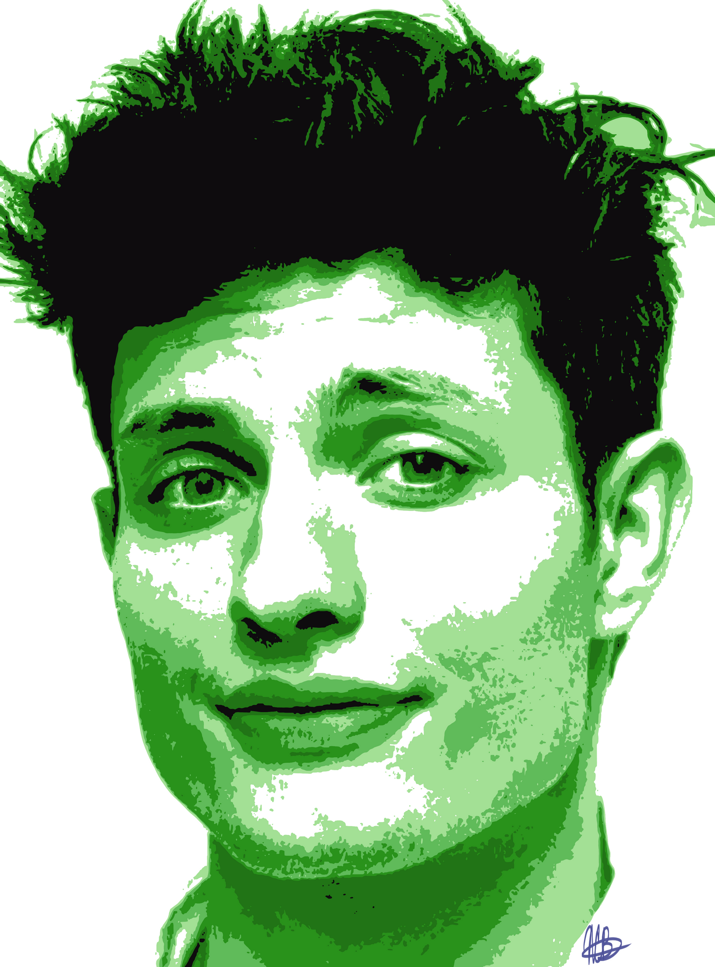 Custom 5+ Color Pop Art Drawing