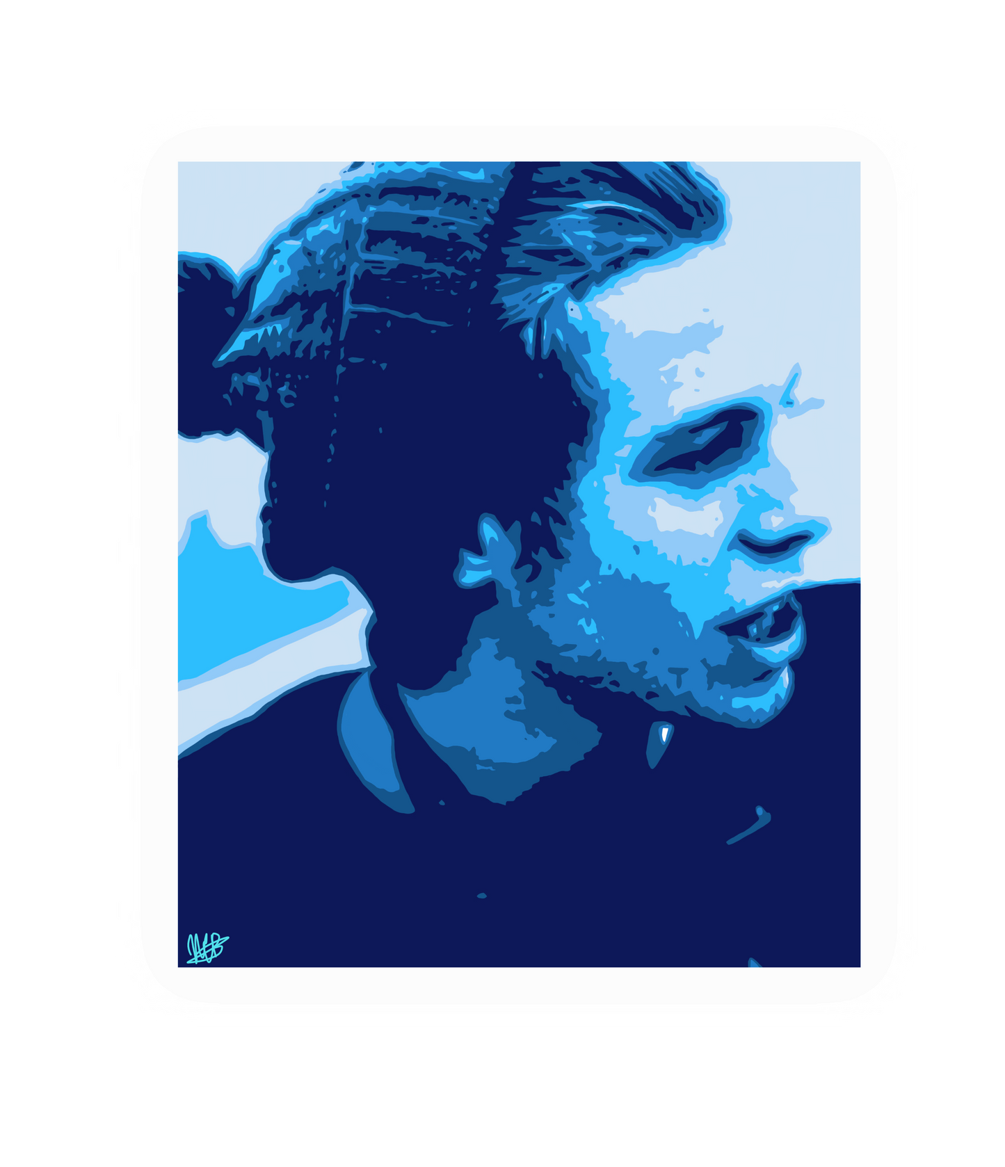 Custom 5+ Color Pop Art Drawing