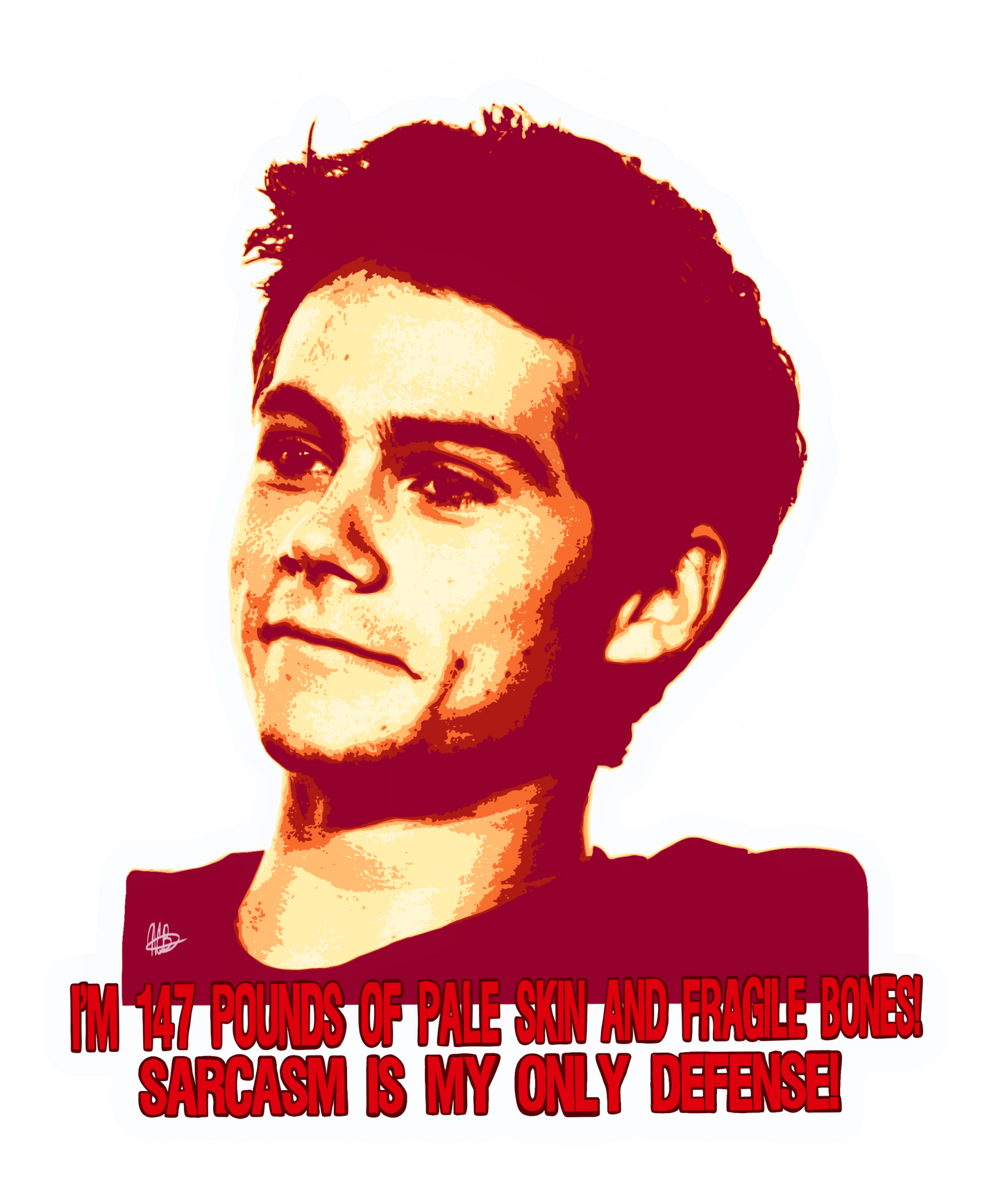 Custom 4 Color Pop Art Drawing